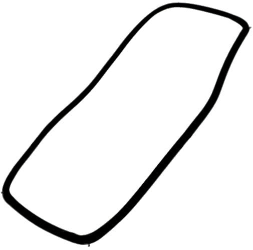 Beko 255440139 Genuine Top Oven Door Seal