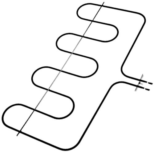 Smeg 806890623 Lower Oven Element