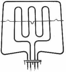 Zanussi 3570009013 Genuine Grill / Oven Element