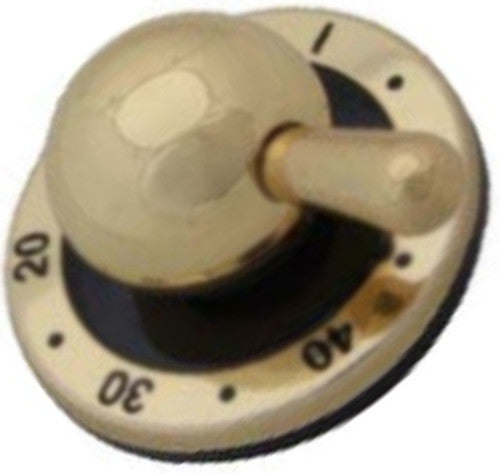 ILVE G3200014 Black Brass Control Knob