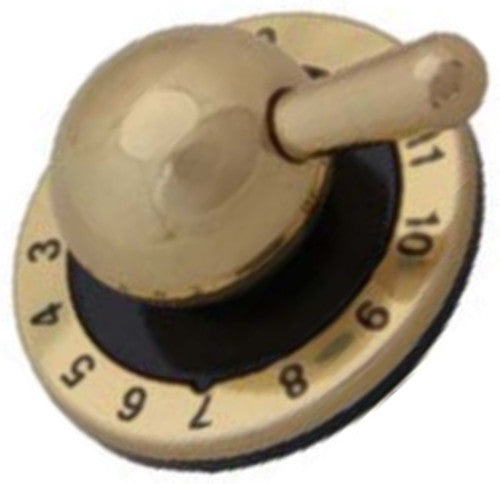 Britannia G3810014 Black Brass Control Knob